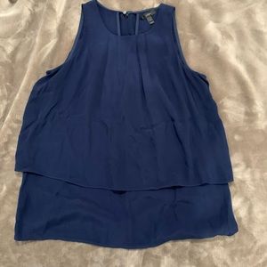 J. Crew Navy Blue Sleeveless Blouse size 2